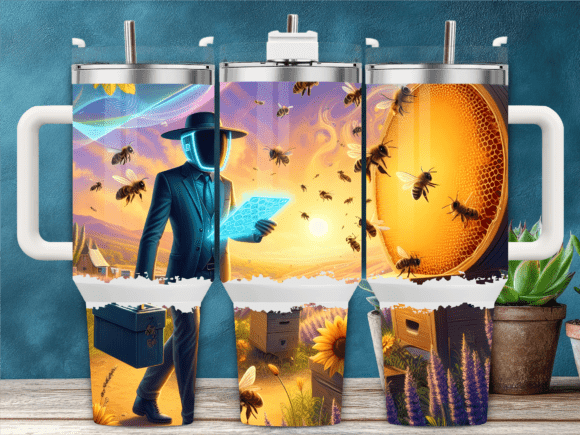 Beekeeper Giant Honeycomb 40oz Tumbler