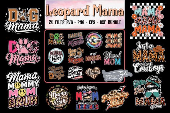 Leopard Mama SVG Bundle