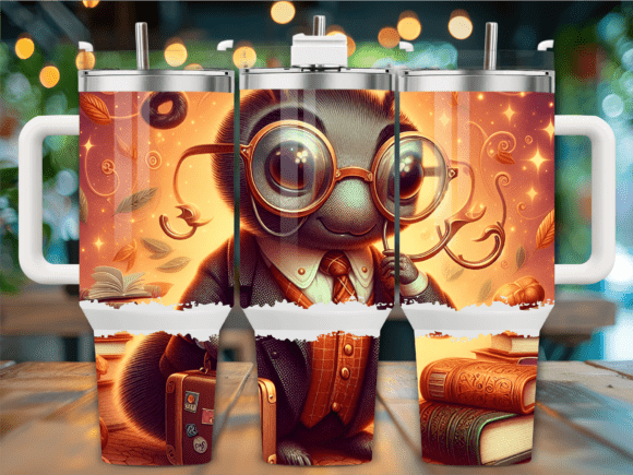 Smart Bookworm Glasses Bug 40oz Tumbler