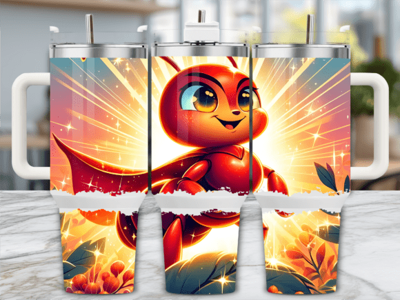 Superhero Ant Cartoon Style 40oz Tumbler