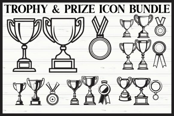 Trophy Prize Icon Bundle