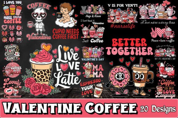 Valentine Coffee SVG Bundle